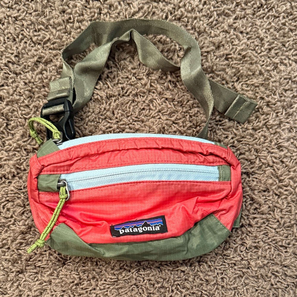 Patagonia Unisex Red and Green Belt Bag